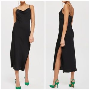 Topshop midi slip dress